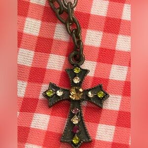 Rhinestone Cross Pendant Necklace